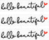 3pcs Hello Beautiful Rear View Mirror Decals, Rearview Mirror Stickers with Heart Positive Affirmation Car Mirror Stickers for Vanity Water Bottle...