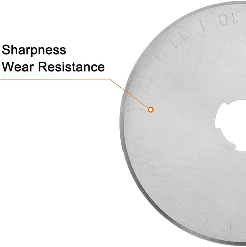 HARFINGTON 10pcs Rotary Cutter Blades 45mm SK5 Steel Sharpness Replacement Rotary Blade Quilting Rotary Cutter Blades for Fabric Sewing Scrapbooki...