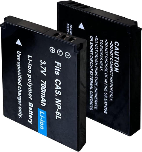 Digital Camera Battery Charger and 3.7V 700mAh NP-6L Rechargeable Lithium Battery (NP-6L Battery Charger)...