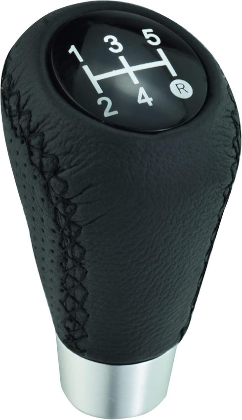 Abfer Shifter Knob 5 Speed Leather Car Gear Stick Shifting Knobs Shift Lever for Most Manual Transmission Vehicle Truck, Black...