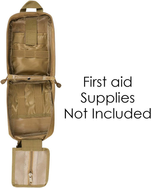 Gogoku First Aid Pouch 1000D Nylon Tactical Molle Tear Away Medical Pouch Empty Utility Pouch for Outdoor Activities Medical Supplies Camping Hiki...