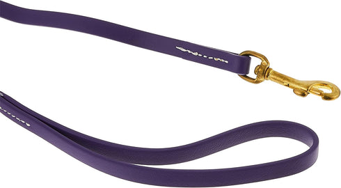 J&J Dog Supplies Biothane Dog Leash, 1/2" Wide by 6' Long, Purple...