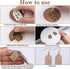 CRASPIRE 6 Shapes Boho Landscape Polymer Clay Cutters Basic Clay Cutter for Polymer Kit Vintage Sun Mountain View Earring Pattern Jewelry Making D...