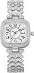 CdyBox 3Pack Classic Ladies Square Watches with Blue Hands Digital Watch Quartz Wristwatches with Inlay Diamond Strap...