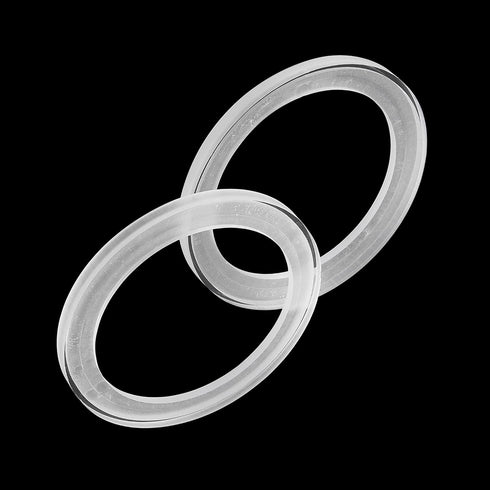 Unifizz 2Pcs Car Speaker Spacer Ring Mounting Spacer Plate Transparent Acrylic 78mm ID for 3.5 Inch...
