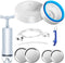 Mason Jar Vacuum Sealer Kit with Accessory Hose for Wide and Regular Mouth Jars, Manual Portable Vacuum Pump and Lid Opener...