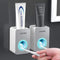 Toothpaste Dispenser, 2 PCS Automatic Toothpaste Squeezer Dispenser for Kids & Family Shower, is Wall Mount Bathroom Accessories with Super Sticky...