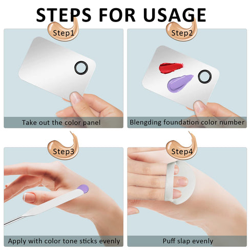 Makeup Spatula,Korean Spatula Makeup Stainless Steel Makeup Spatula and Palette Set,Professional Foundation Spatula Facial Cosmetic Makeup Tool (1...