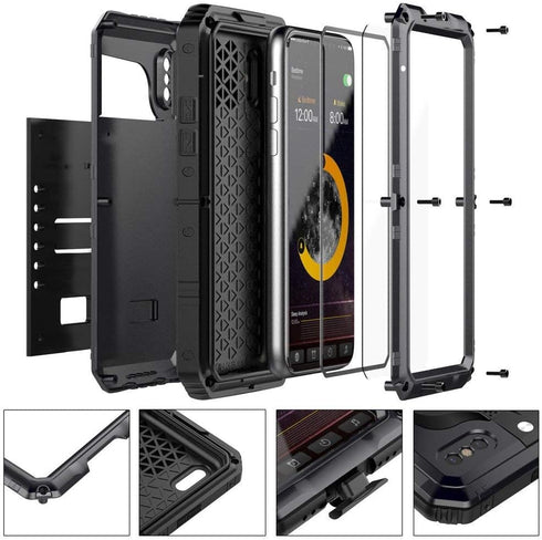 Beasyjoy for iPhone Xs Case iPhone X/10 Metal Case Heavy Duty Alloy Cover Screen Full Body Protection Waterproof Shockproof DropProof Rugged Durab...