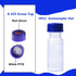 2ML Polypropylene Vials, 9mm Short Thread Vial with Graduation, Blue Screw Cap with Hole, WhitePTFE&Red Silicone Septa, for Ion Chromatography, 10...