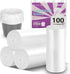 100 Count 4 Gallon Unscented Trash Bags, Strong and Transparent, Ideal for Bathroom, Office, Kitchen, Bedroom, Camping, Study Room...