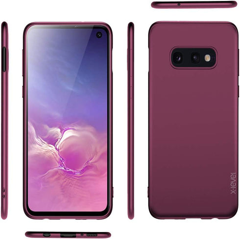 X-Level Galaxy S10e Slim Fit TPU Case - Ultra-Thin Matte Finish, Soft Bumper Cover, Wine Red...