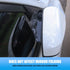 2PCS Car Rear View Mirror Rain Visor Guard, Carbon Fiber Auto Side Mirror Rain Eyebrows, Rainproof Waterproof PVC Rearview Mirror Rain Visor Smoke...
