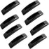 Self-Stick Instant Cabinet Handle, 8 Pcs Black Drawer Knobs Push Pull Helper Auxiliary Sliding Door Window Stick-on Handles, 1.28" x 4.2"...
