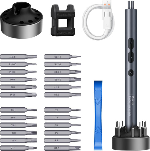 Precision Electric Screwdriver, Electric Screwdriver, Screwdriver Set, Repair Tools with USB Charge, Fix Phone Laptop Toys Watch Camera (29 in 1 8...