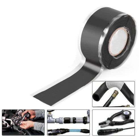 2 Rolls,Self-Fusing Silicone Tape, Hose Repair Tape, Heavy Duty and Leak Proof Rubber Hose Tape, 1in(W) X 10ft (L) Self Fusing Silicone Tape for E...