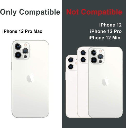 TORU CX PRO for iPhone 12 Pro Max Case Wallet | Protective Shockproof Heavy Duty Cover with Hidden Card Holder & Card Slot | Mirror & Wrist Strap ...