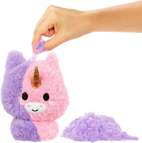 Fluffie Stuffiez Unicorn Small Collectible Feature Plush - Surprise Reveal Unboxing with Huggable ASMR Fidget DIY Fur Pulling, Ultra Soft Fluff...