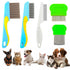 5pcs Flea Comb,Dematting Comb for Dog and Cat,Stainless Steel Teeth Head Nit Comb for Small,Medium&Large Pets,Lice Combs,Tick Comb for Dogs,Dog Co...
