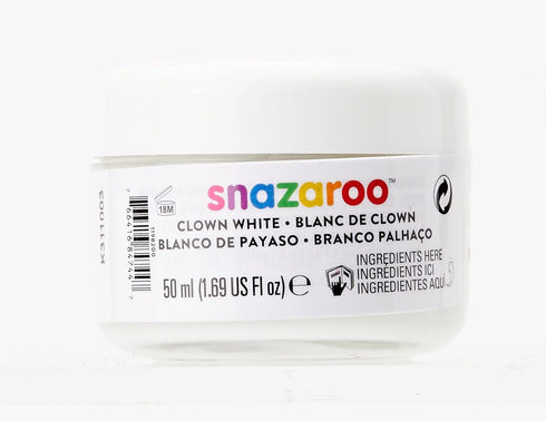 Snazaroo Face and Body Paint, Clown White, 50ml...