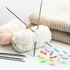 16 Pack Knitting Needle Stopper Knitting Needle Hugger Stitch Stopper Needle Minder Knitting Accessories (Colors May Vary)......