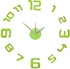 Philip Whitney Green Color Numbers Design Adhesive Diy Modern Wall Clock...