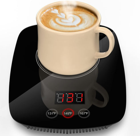 Coffee Mug Warmer,Upgrade Coffee Cup Warmer with 3 Temperature Setting, Adjustable Temperature Beverage Warmer with Auto Shut Off (Without Mug)...