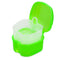 Colorful Plastic Dental Orthodontic Retainer Container Cleaning Case,Denture Bath Box Case Cup Holder Travel, Mouthguard Storage Soaking Case...
