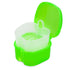 Colorful Plastic Dental Orthodontic Retainer Container Cleaning Case,Denture Bath Box Case Cup Holder Travel, Mouthguard Storage Soaking Case...