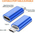 JXMOX USB C to Micro USB Adapter, (4-Pack) Type C Female to Micro USB Male Convert Connector Support Charge Data Sync Compatible with Samsung Gala...