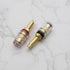 4Pcs Brass Crystal Long M8 Binding Post Heavy Duty Gold Plated Banana Jacks Insulated Binding Post for Speaker Amplifier Terminal Connector...