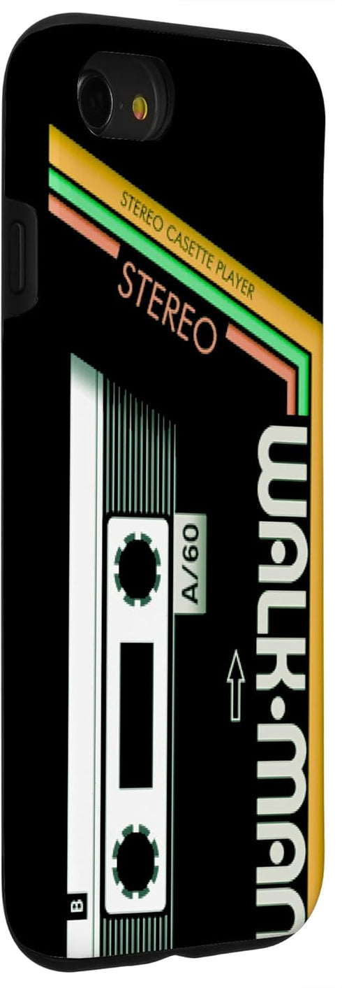 iPhone SE (2020) / 7 / 8 Vintage Walkman Retro 80s 90s Music Cassette Case...