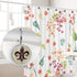 Fleur De Lis New Orleans Flower Crystal Glass Shower Curtain Hooks Rings Decorative Bathroom Decor - Set of 12...