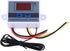 Oumefar Temperature Controller, XH-W3001 DC 110V-220V 1500W 10A Digital Temperature Controller Thermostat Switch with Waterproof Sensor Probe Elec...