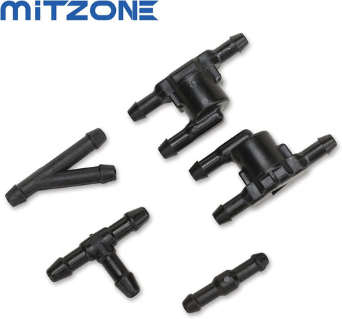 MITZONE Windshield Washer Nozzle Kit Compatible with 2006-2016 Toyota lexus scion Replace 85321-28020...