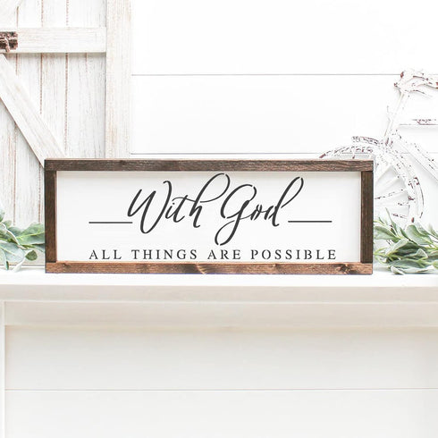 10 Set Farmhouse Christian Stencil, with God All Things are Possible Faith Waymaker Bible Verse Sign Motivational Painting Stencils for Home Offic...