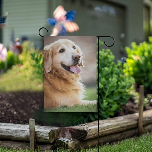 BlueViper Golden Retriever Dog Garden Flag Banner 12 x 18 Inch Decorative Garden Flag for Outdoor Lawn and Garden Home Décor Double-Sided...