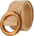 SOIMISS Retro Woven Waist Belt Straw Woven Elastic Stretch Waist Belts Boho Ladies Braided Skinny Dress Belt for Women Pants Dress Decor...