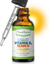 Power By Naturals Vitamin D3 Liquid Drops 10000 IU - High-Potency Vitamin D3 for Adult Bone Strength & Immune Support - Gluten-Free, Non-GMO, Suga...