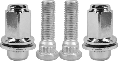 4PCS M12x1.50 Chrome Wheel Lug Stud Nut Set Compatible with Toyota Corolla Camry 4Runner Land Cruiser RAV4 Avalon Sienna Lexus GS350 GX460 ES300 S...