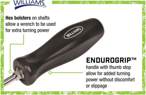 Williams JHWSDP-4-6 Phillips Endurogrip 2-Point Screwdriver, 6-Inch Blade...