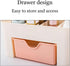 Makeup Desk Organizer Storage Box with 1 Drawer, Bathroom Countertop Organizer for Cosmetics, Dresser Storage Vanity Box for Lipstick, Brushes, Lo...