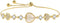 Dainty Adjustable 14K Gold Plated Heart Link Chain Bracelet for Women...