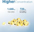 Fish-Oil Omega3-Fatty Acids-Supplement Small-Softgels - 180Count 1440mg for Healthy Heart Brain Eyes Support High EPA DHA Easy to Swallow...