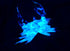 Garden Deco Glow in The Dark Blue Gloden Crab Hand Blown Art Glass Figurine Ornament Sculpture...
