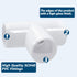 4Pcs 3Way PVC Tee Fittings 3/4", Right Angle Corner Fitting for DIY Building Furniture Greenhouse Shed Pipe Fittings Tent Connection...