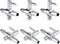 Pawfly 6 PCS 1-Way Aquarium Air Flow Control Lever Straight Valve Distributor Splitter for Fish Tank...