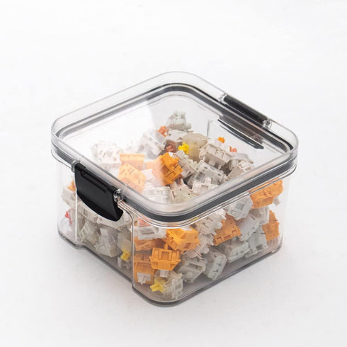 3 pcs Keyboard Switch Container, Switches Storage Box, Keycaps Container, Mechanical Keyboard Switches Can Transparent Plastic Sealed...