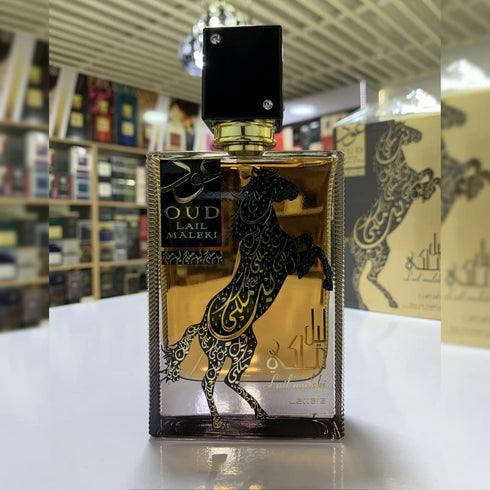 Lattafa Perfumes Oud Lail Maleki for Unisex Eau de Parfum Spray, 3.4 Ounce...
