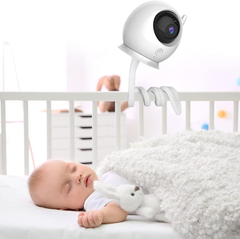 Universal Baby Monitor Mount Shelf Flexible Camera Stand No Drilling for Nursery Baby Monitor Crib Holder Compatible with Baby Monitor Camera with...